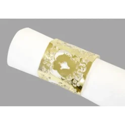 Badaboum Rond De Serviette Or Couple Mari S Dans Coeur Best