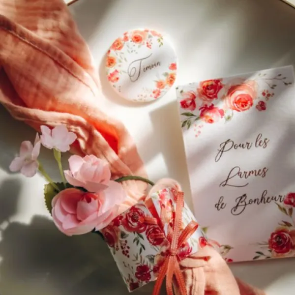 Badaboum Rond De Serviette Romantique X 10 Online