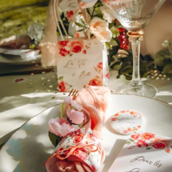 Badaboum Rond De Serviette Romantique X 10 Online