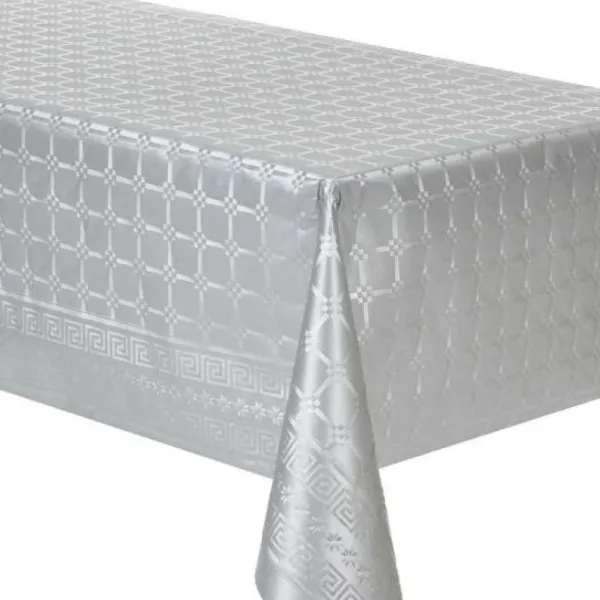 Badaboum Rouleau De Nappe Damass Argent 20M Tres Online