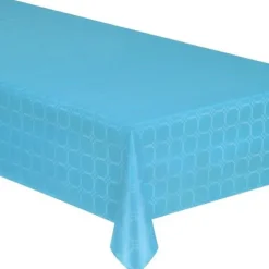 Badaboum Rouleau De Nappe Damass Turquoise 25 M Tres Clearance