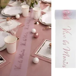 Badaboum Rouleau De Tulle Vive Les Mari S Rose Gold