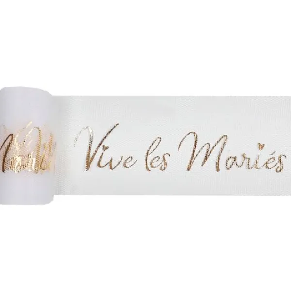 Badaboum Rouleau De Tulle Vive Les Mari S Or