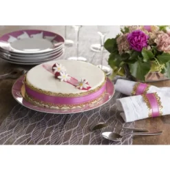 Ruban Charlotte Dentelle Or 50Mm X 20 M Tres Theme Dentelle
