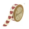 Badaboum Ruban Coton Coeur Vichy 15Mm X 5M