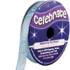 New Ruban En Bobine Satin Bleu Imprim Blanc C'Est Un Gar On Theme Gender Reveal
