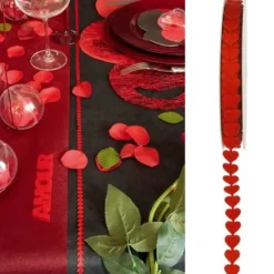 Badaboum Ruban Mariage Avec Coeur Rouge 10Mm X 5 M Tres