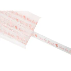 Badaboum Ruban Organza Vive Les Mari S Rose Gold