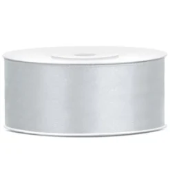 Badaboum Ruban Satin Argent 25Mm X 25 M Tres