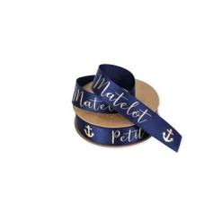 Badaboum Ruban Satin Petit Matelot Satin Bleu Marine Hot