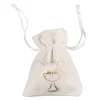 Hot Sac A Dragees Velours Calice Or X 4 Pi Ces Theme Communion