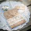 Hot Sac Drag Es Avec Jute Et Dentelle X 5 Pi Ces Theme Dentelle