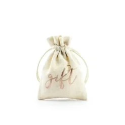 Badaboum Sac Drag Es En Coton Gift Rose Gold X 10 Pi Ces