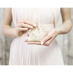 Badaboum Sac Drag Es En Coton Gift Rose Gold X 10 Pi Ces