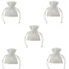Sac Drag Es En Jute Blanc X 5 Pi Ces Theme Jute