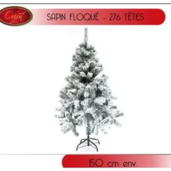 Badaboum Sapin Artificiel Luxe Floqu Vert Neige150Cm Discount