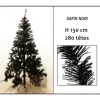 Badaboum Sapin Noir 150Cm 280 Branches Hot