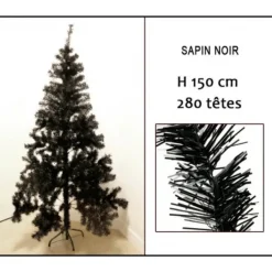 Badaboum Sapin Noir 150Cm 280 Branches Hot