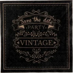 Badaboum Serviette De Table En Papier Vintage Kraft X 20 Pi Ces