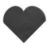 Badaboum Serviette En Papier Coeur Noir X20