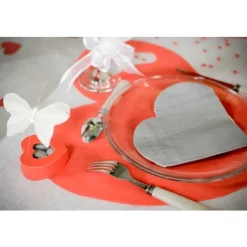 Badaboum Serviette En Papier Coeur Noir X20