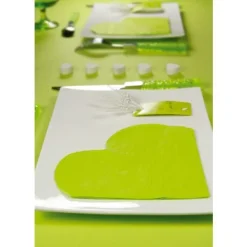 Badaboum Serviette En Papier Coeur Turquoise X20