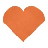 Badaboum Serviette En Papier Coeur Orange X20