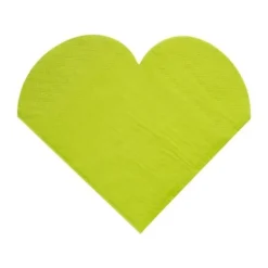 Badaboum Serviette En Papier Coeur Vert Anis X20
