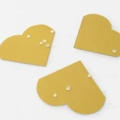Badaboum Serviette En Papier Coeur Or X20