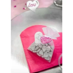 Badaboum Serviette En Papier Coeur Or X20