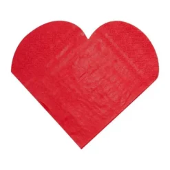 Badaboum Serviette En Papier Coeur Rouge X20