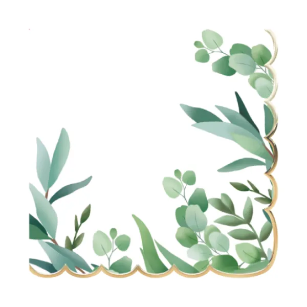 Badaboum Serviettes En Papier Eucalyptus 33Cm X 16 Pi Ces