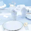 Clearance Serviettes 33X33 Cm Bleu Pastel X 16 Pi Ces Theme Deco Pastel