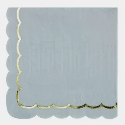 Clearance Serviettes 33X33 Cm Bleu Pastel X 16 Pi Ces Theme Deco Pastel
