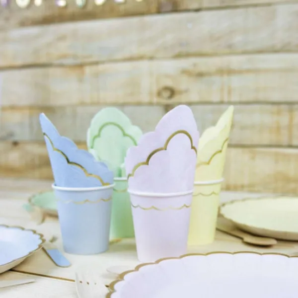 Discount Serviettes 33X33 Cm Pastel Assortis X 16 Pi Ces Theme Deco Pastel
