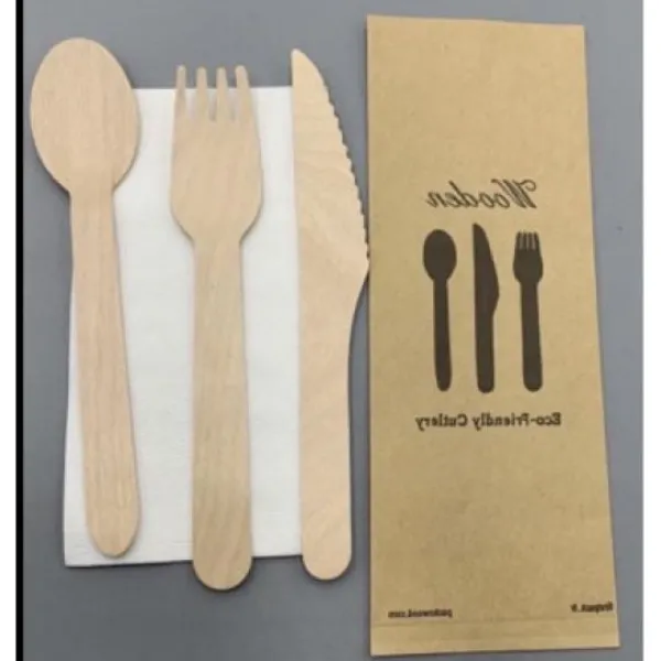 Best Set Couvert En Bambou Naturel Theme Eco-Responsable