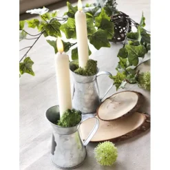 Badaboum Set De 2 Bougies Flambeaux Led Ivoire Discount