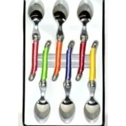 New Set De 6 Cuill Res Laguiole Pastel Theme Deco Pastel