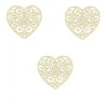Badaboum Set De 3 Embellissements Coeur Volute