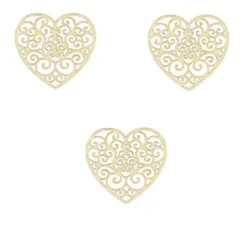 Badaboum Set De 3 Embellissements Coeur Volute