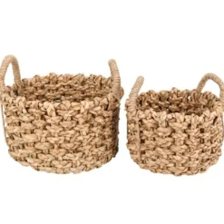 Badaboum Set De 2 Paniers Tress S Naturels Avec Anse