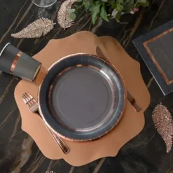Badaboum Set De Table Brillant Rose Gold X 6 Pi Ces