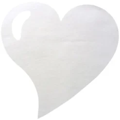 Badaboum Set De Table Coeur Blanc X50