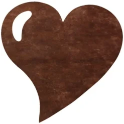 Badaboum Set De Table Coeur Chocolat X50