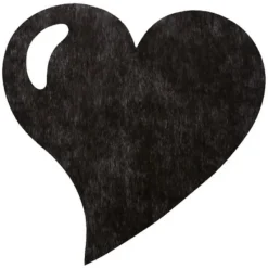 Badaboum Set De Table Coeur Noir X50