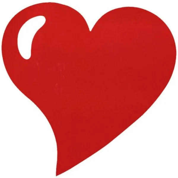 Badaboum Set De Table Coeur Rouge X50
