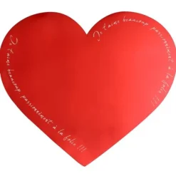Badaboum Set De Table Coeur Saint Valentin X 2 Pi Ces
