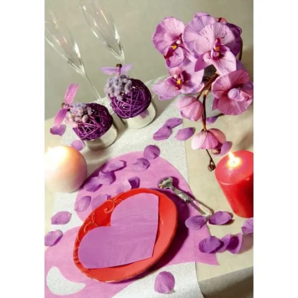 Badaboum Set De Table Coeur Vert Anis X50