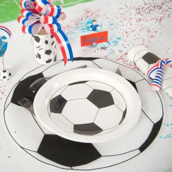 Set De Table Football X6 Theme Deco Football