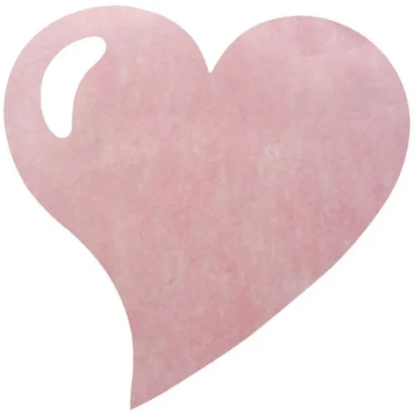 Badaboum Set De Table Jetable En Forme De Coeur Rose X 50 Pi Ces